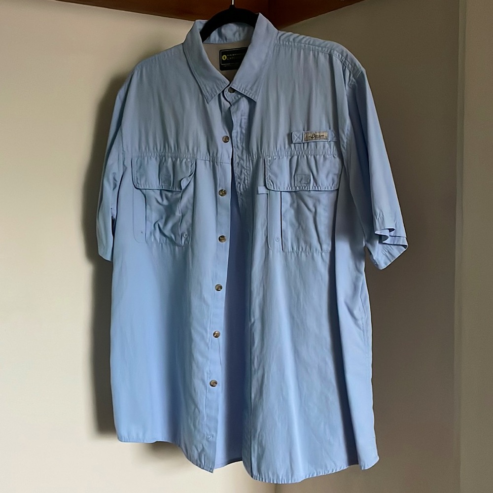 G.H. Bass & Co. Explorer - Casual Utility Shirt In Oxford Blue, Size L